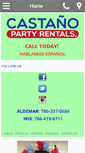 Mobile Screenshot of castanopartyrental.com