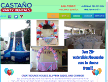 Tablet Screenshot of castanopartyrental.com